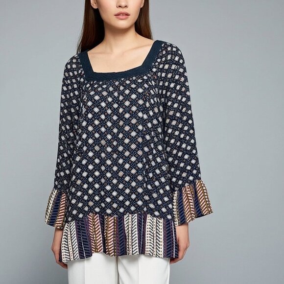 Easel Anthropologie Tunic Oversized Blouse Top Size S - Picture 1 of 9